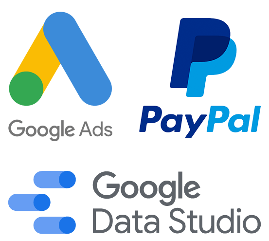 Google Ads and PayPal Logos