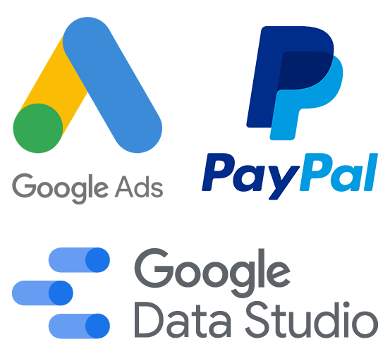 Google Ads and PayPal Logos